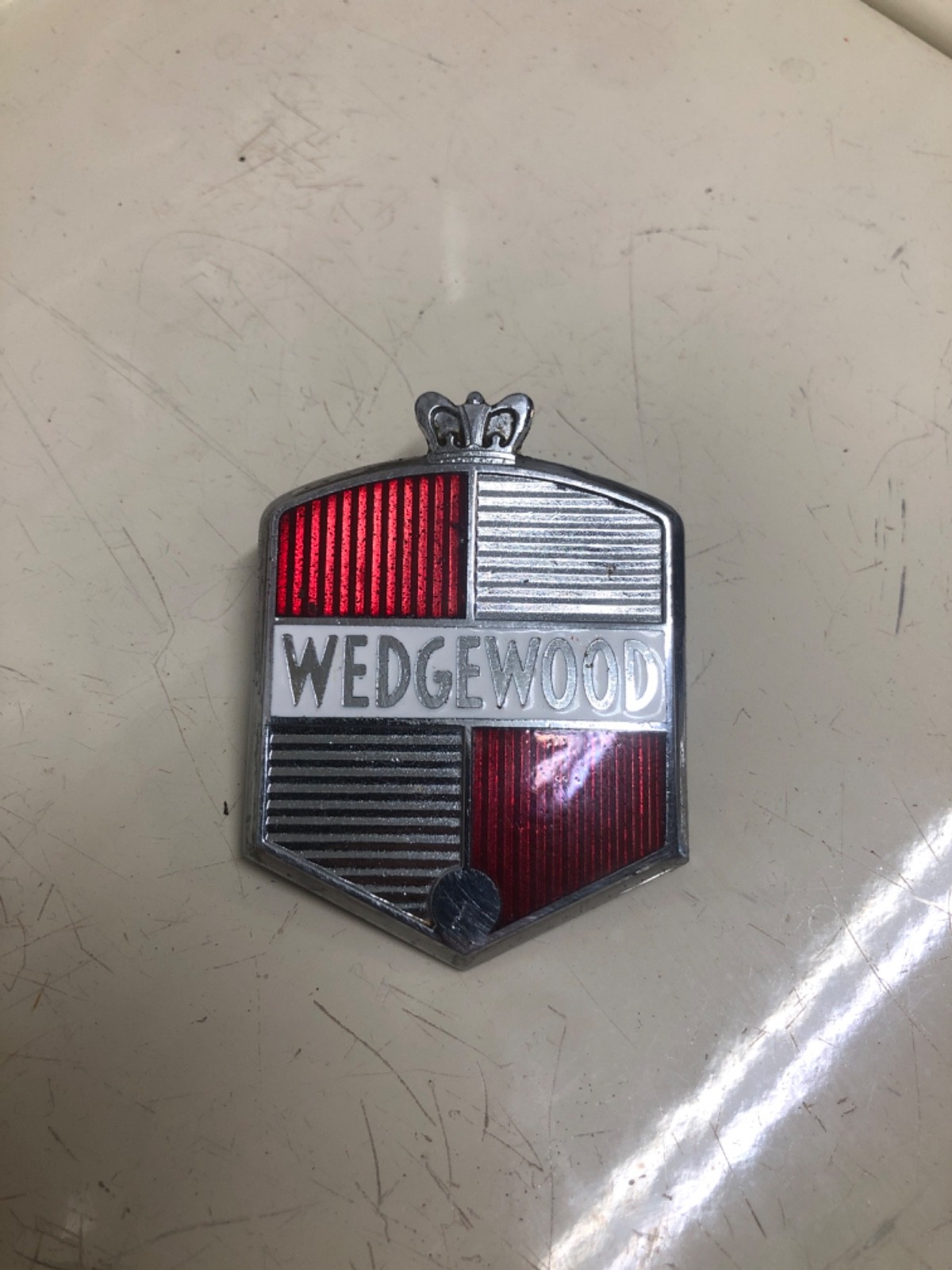 Vintage OEM Wedgewood Stove Emblem Ornament Badge Logo 1940’s 1950’s