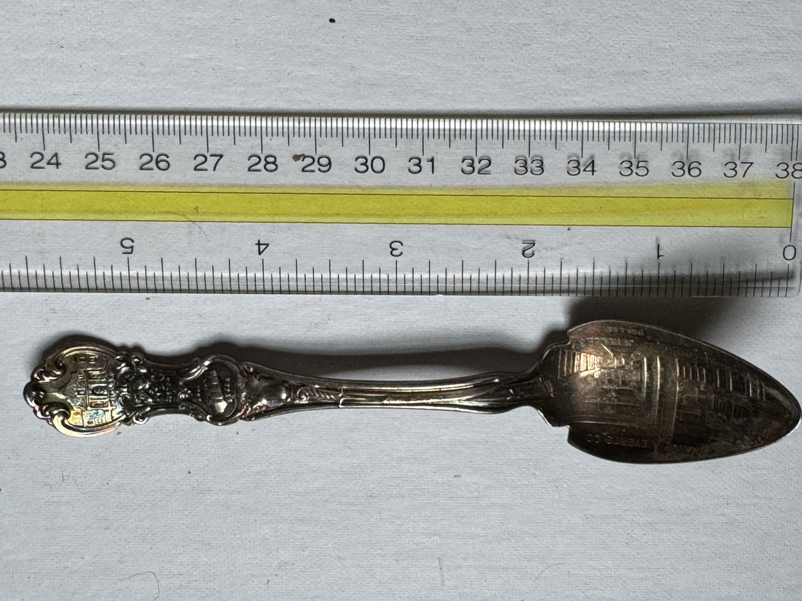 1910 Souvenir Spoon Arthur A Everts Co. Jewelers Store Interior Dallas Texas