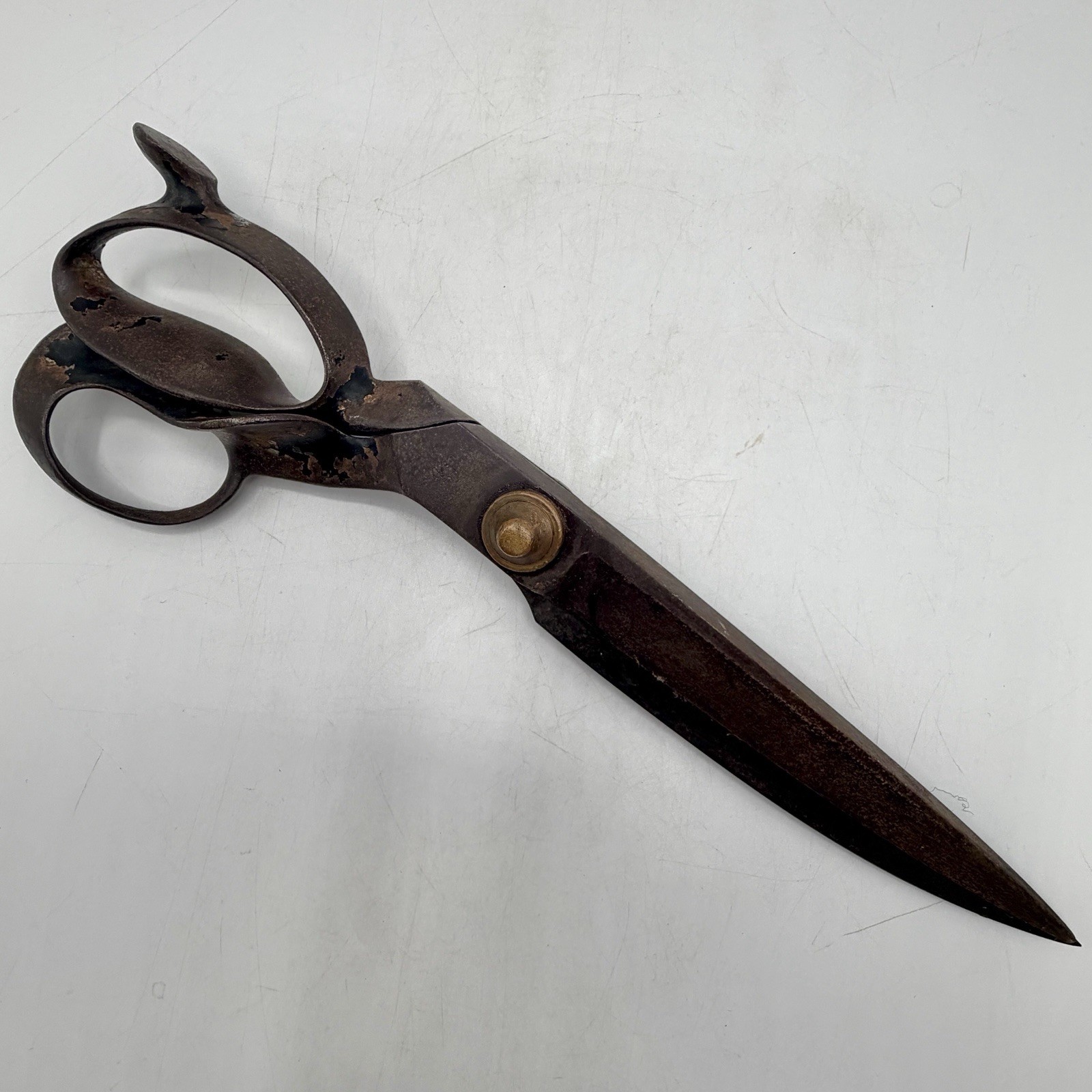 Antique R. Heinisch Newark NJ USA 13” Heavy Duty Commercial Tailor Shears /cb