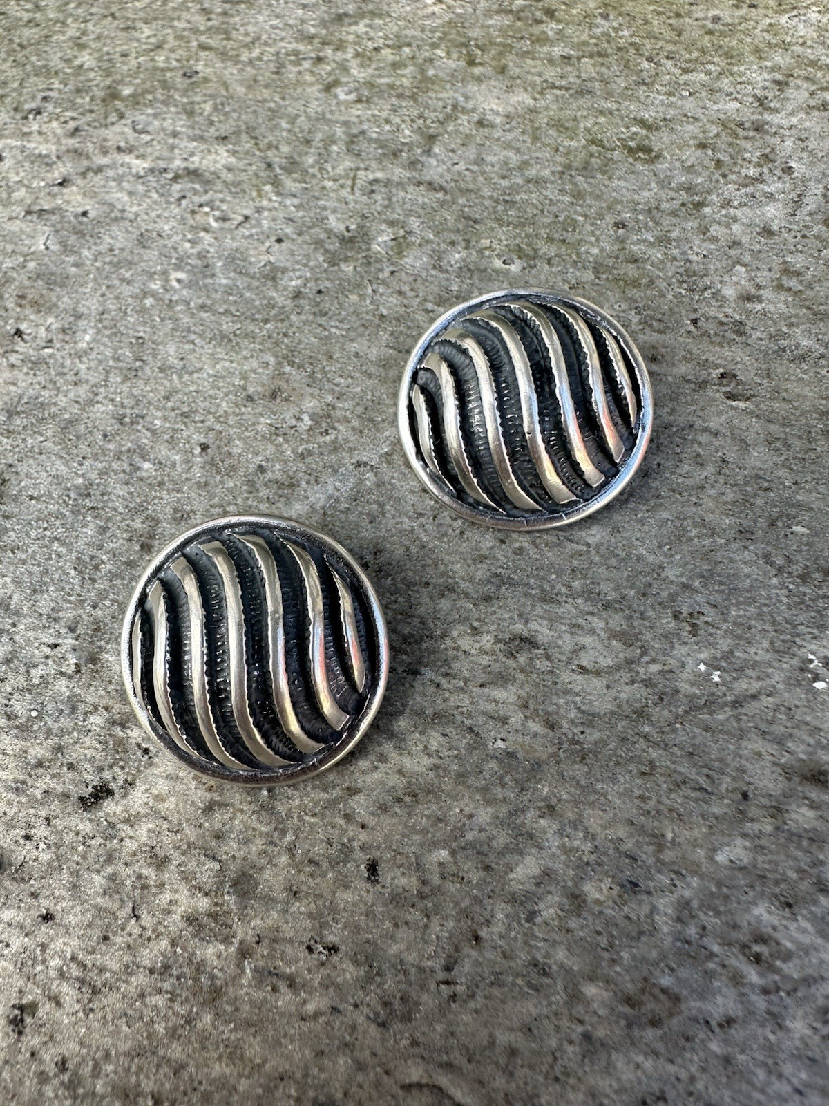 David Andersen Sterling silver Earrings Norway Norwegian vtg estate 2528