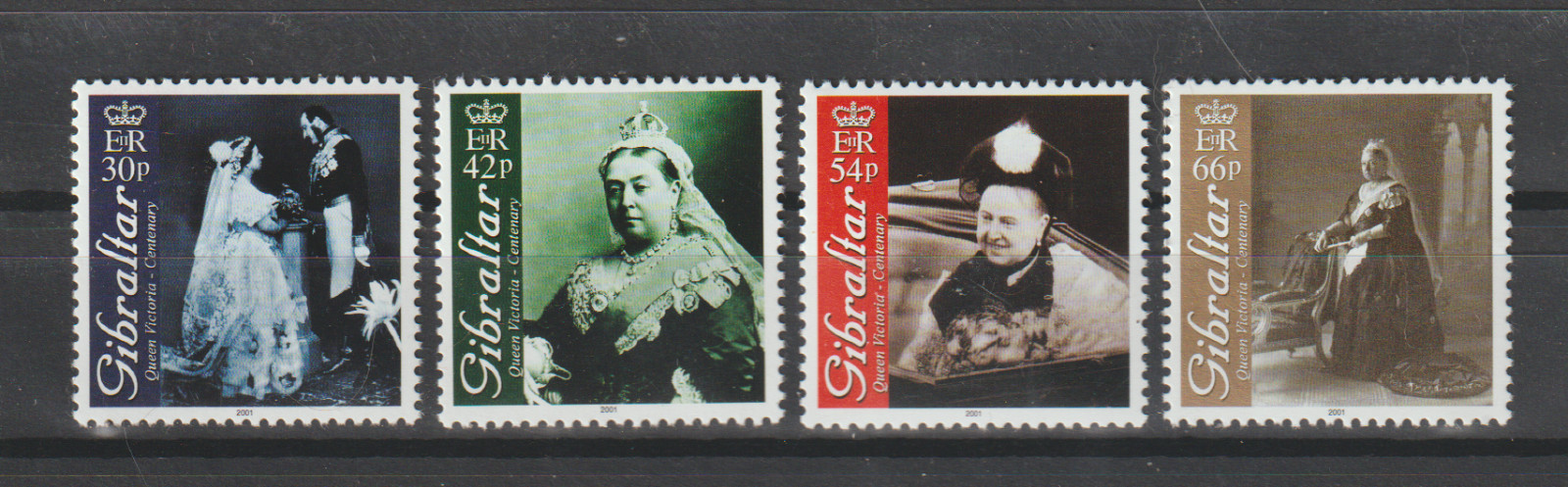 GPL-GIBRALTAR MNH SET SC#860-863 WEDDING KING AND QUEEN SCV$7.50