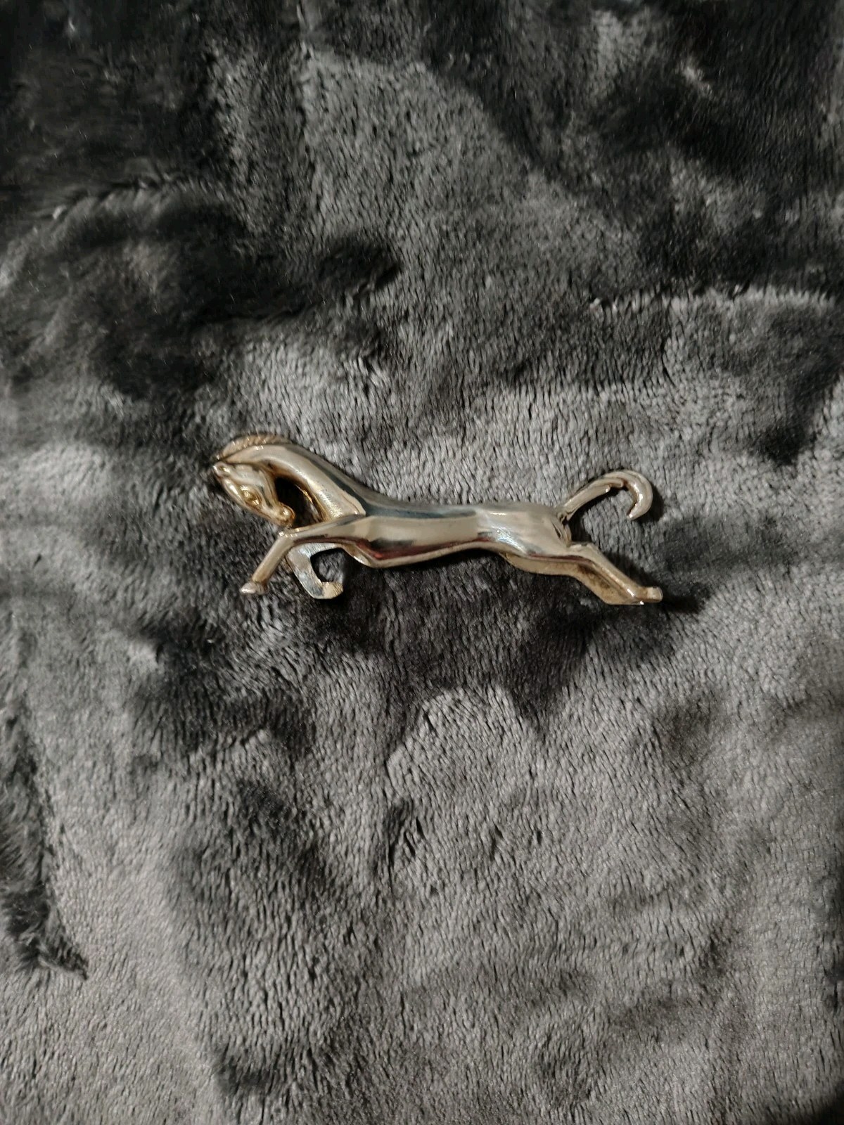 Set of 6 Vintage Mid Century Art Deco French Silver Plate Horse Knife Rests 3.2″