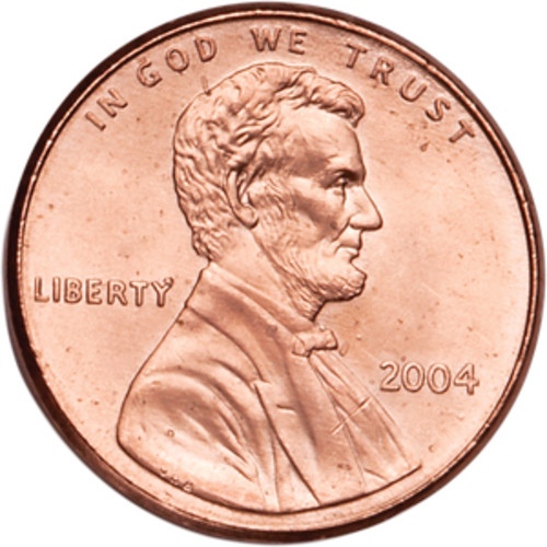 2004-P Lincoln Memorial Penny – GEM BU RED – Uncirculated – Zero Scratches