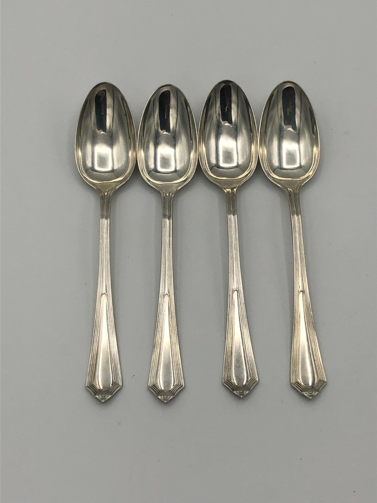 Plymouth by Gorham Sterling Silver set of 4 Demitasse Spoons 4.25″