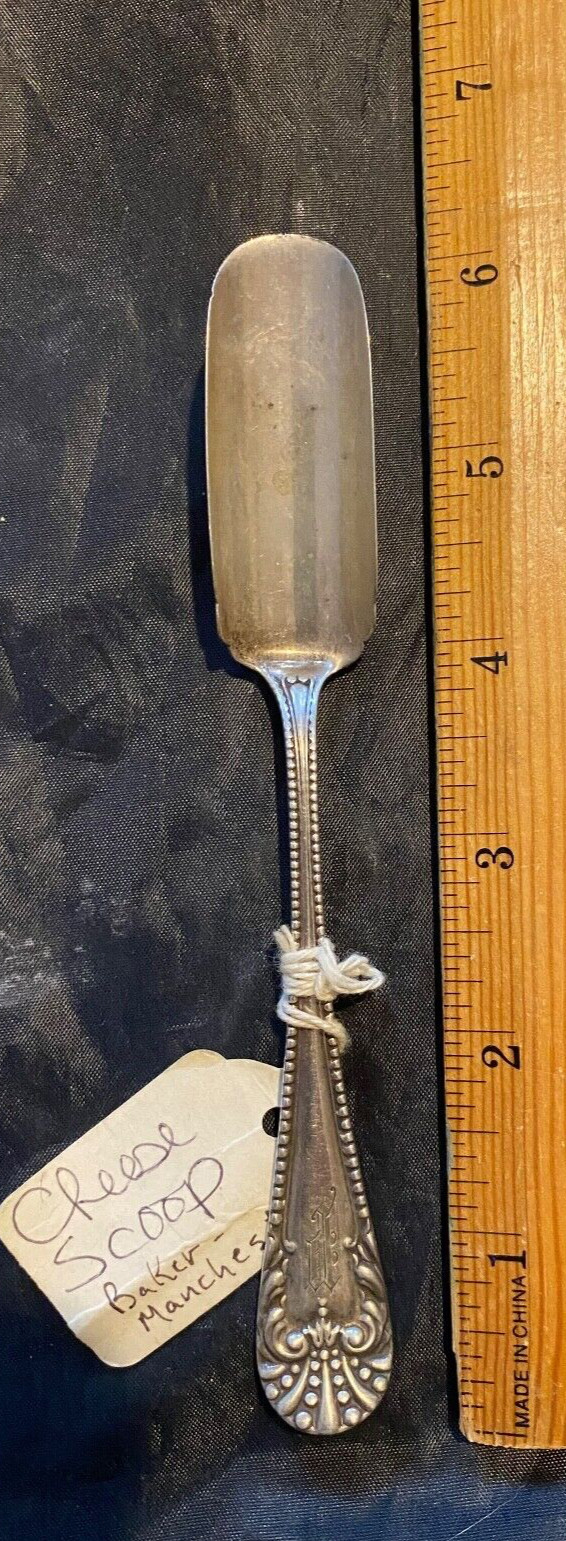STERLING SILVER BAKER MANCHESTER 1 CHEESE SCOOP MONOGRAMMED