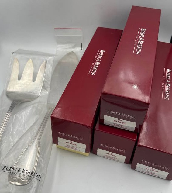 LUXURY Fish Serving Set Robbe & Berking 150 – 26 items