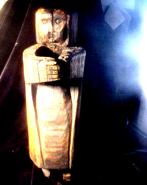 Santeria Santos Spirit Guide dualism Egun Palo Statue nail cross Altar Aborán514
