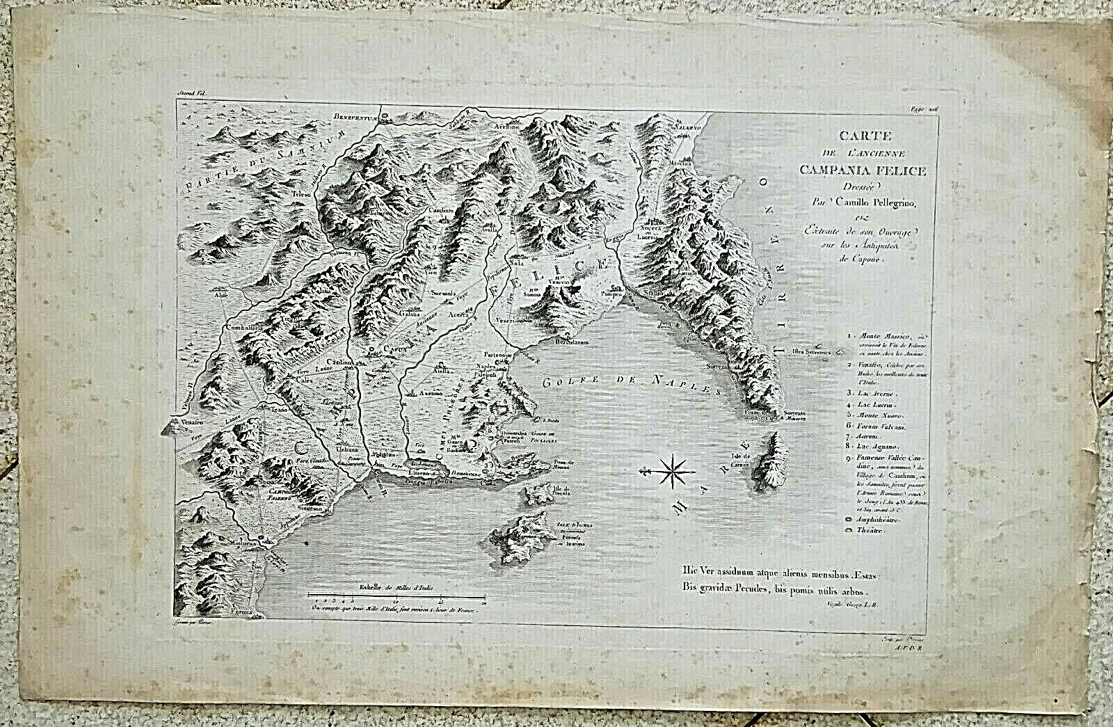 NN625-Card Of The Ancient Campania Felice-C.Pellegrino