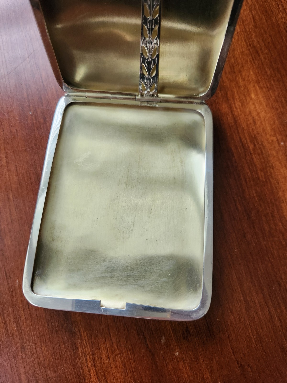 Napier Sterling Silver Enamel Cigarette Box Business Card Case Money Coin Holder