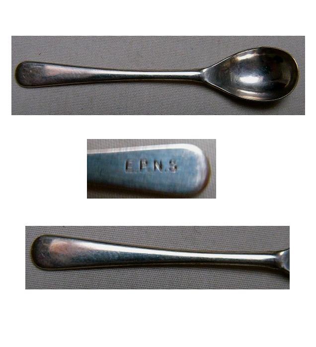 OLD ENGLISH PLAIN MUSTARD SPOON ENGLISH