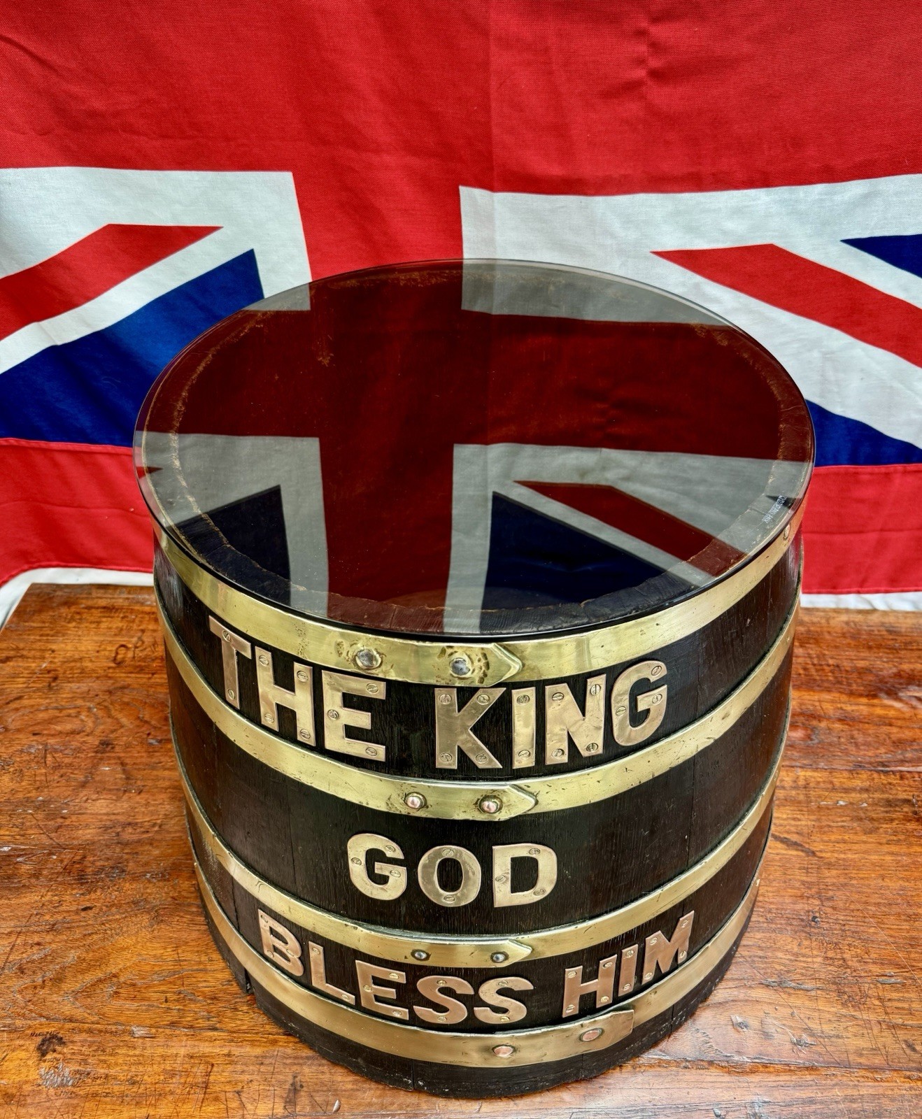Extremely Rare Royal Navy “King” Rum Ration Issue Tub or Barrel c.1901-52