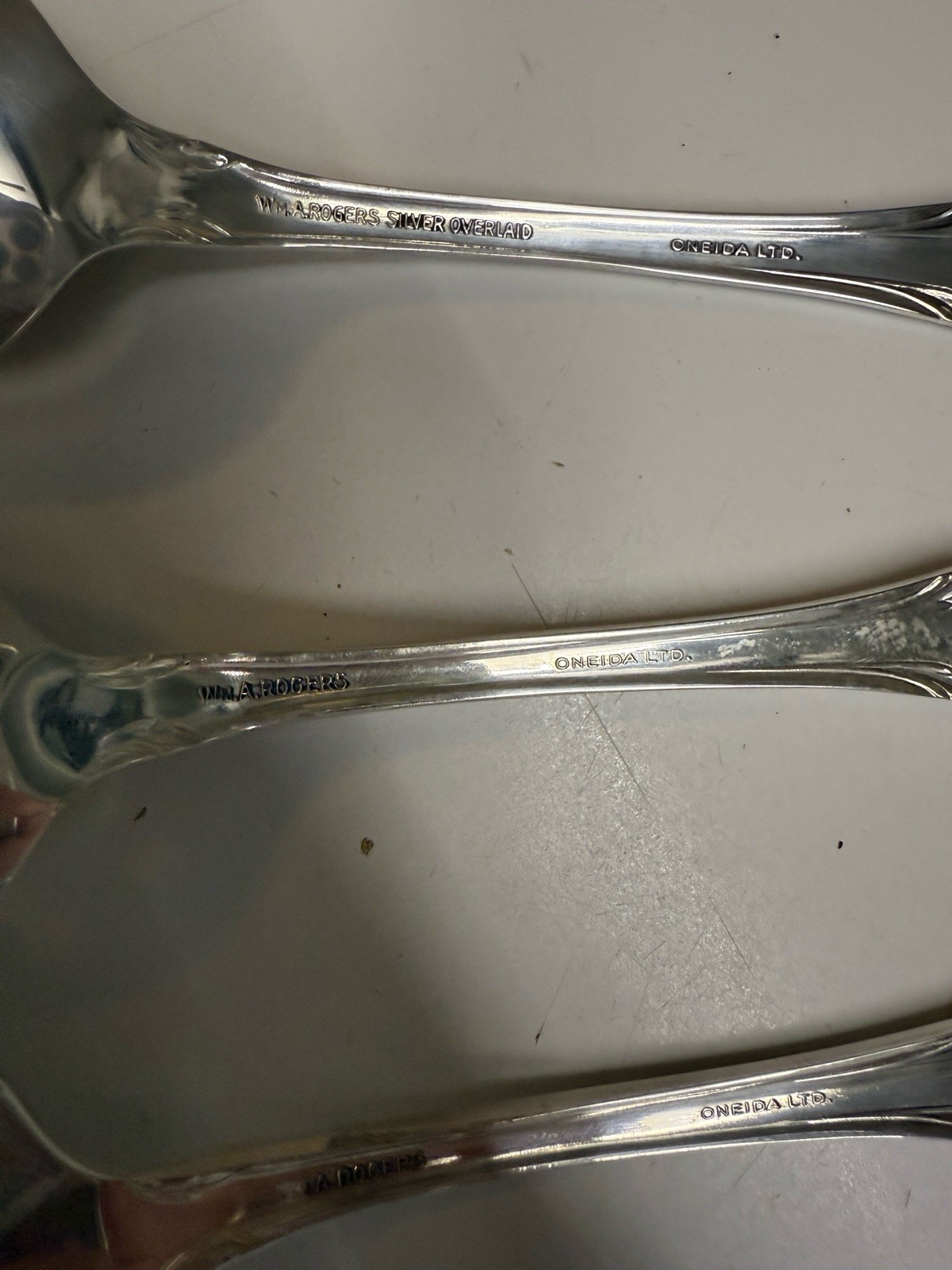 Vintage Wm A Rogers CHALICE Hostess Serving Set 3pc Silverplate Oneida c1960s