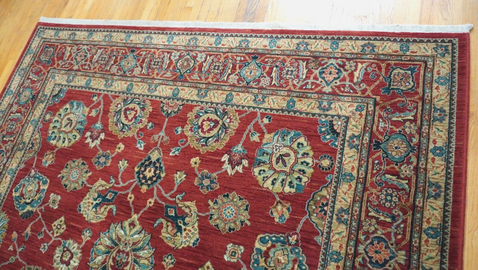 Authentic Karastan Sultana Red Sovereign 990-14606 Wool Rug 8’8″ x 12′ Excellent