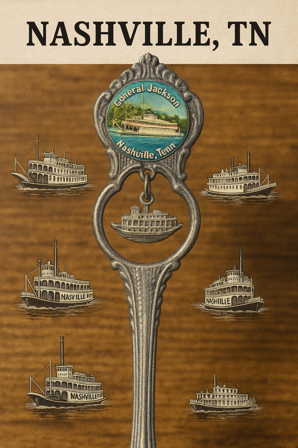 🛳️ Spoon Me the Showboat: General Jackson Souvenir Spoon | Perfection NZ BOGO
