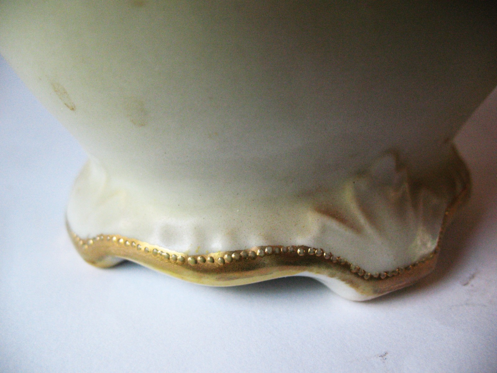 Noritake Morimura Nippon Vase Hand Painted Flowers Gold Moriage