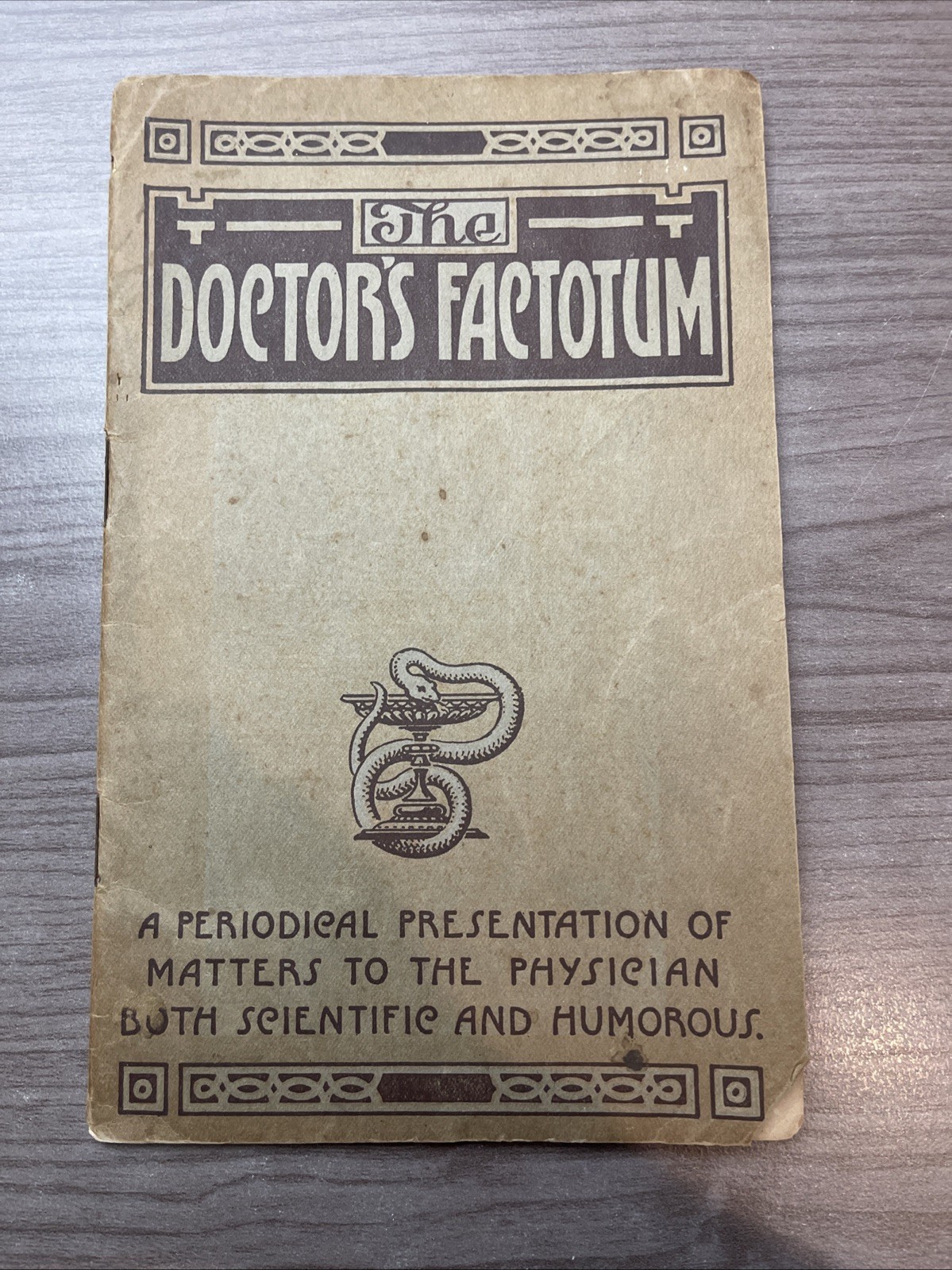 Doctor’s Factotum 1915-Medical Periodical Discovery- Vol. 9 No. 1