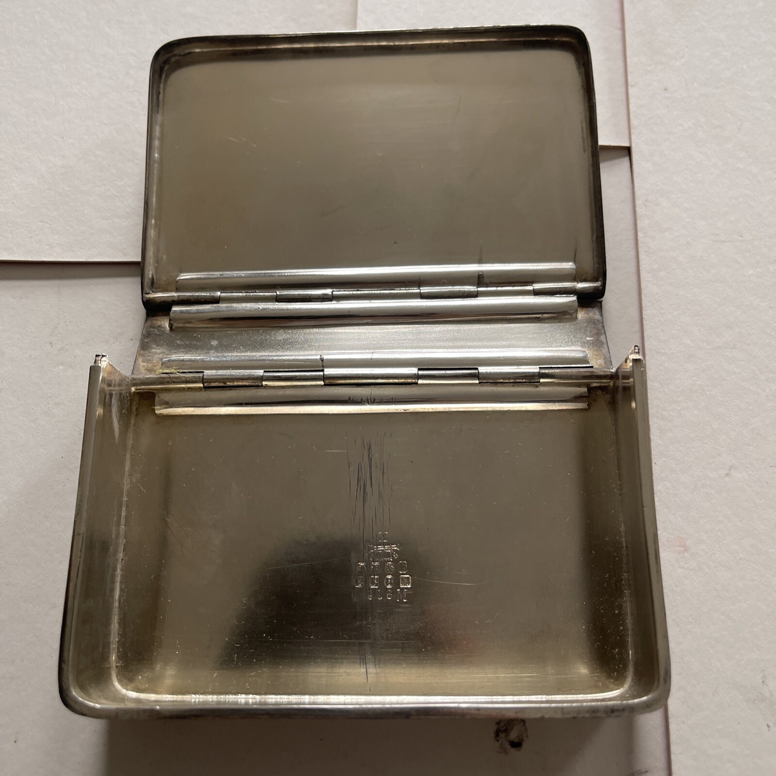 Vintage James Dixon And Sons Silver Plate Sandwich Tin Double Hinged..See Photos