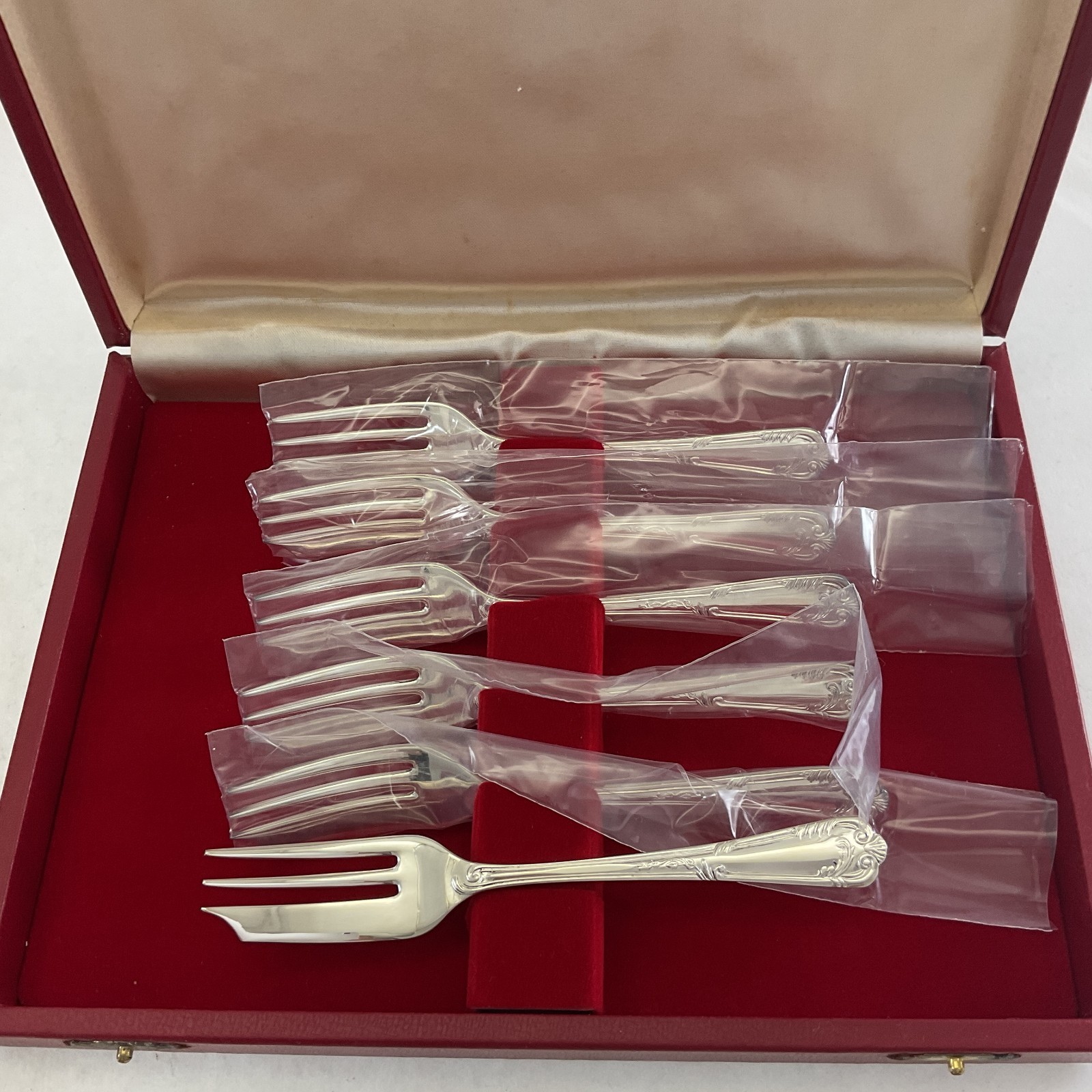 The Finest, Silver Plated Set of 6 Pastry Forks , La Regence
