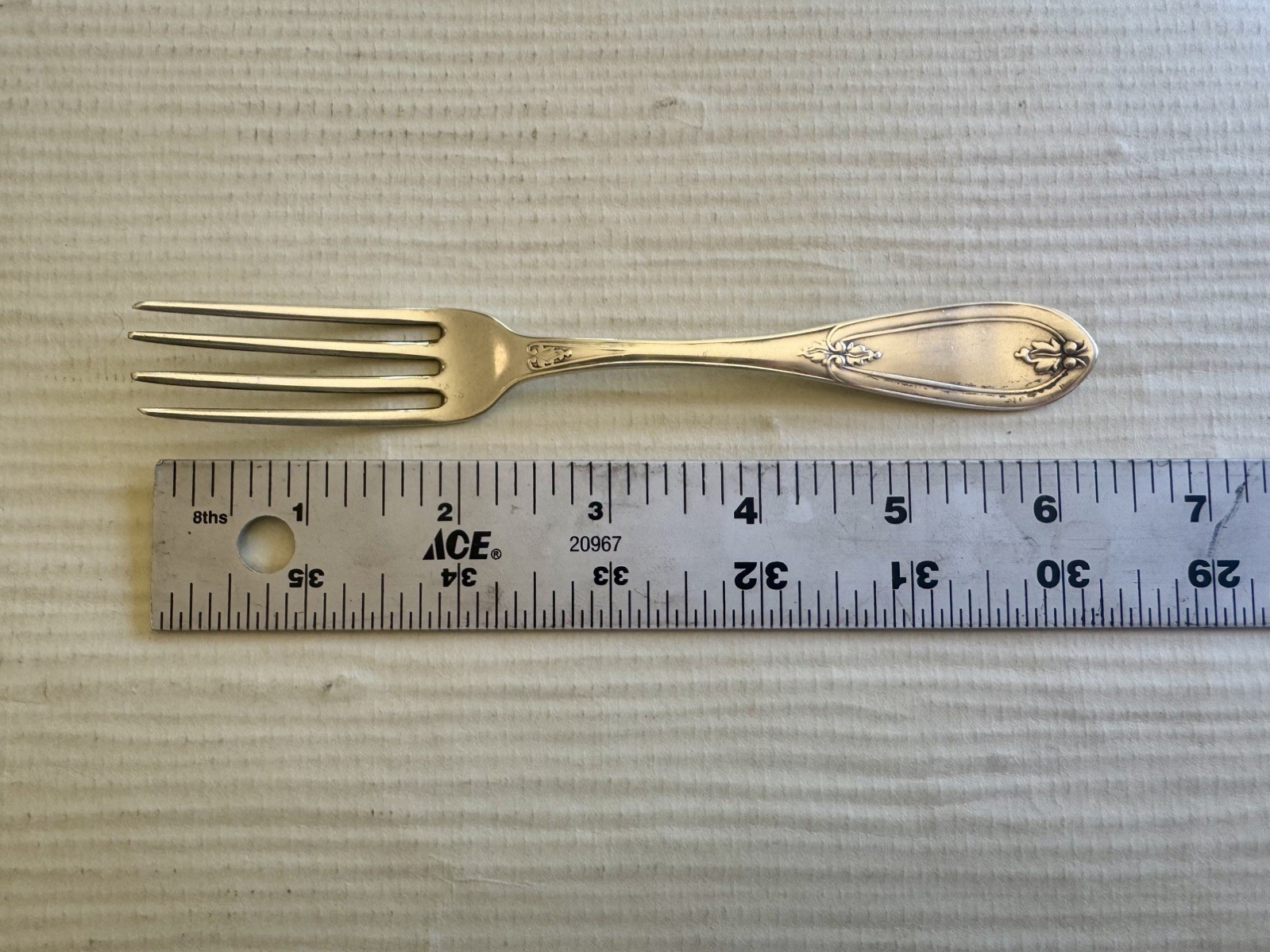 American Sterling Silver Fork Olive Pattern 6.5″ 30g