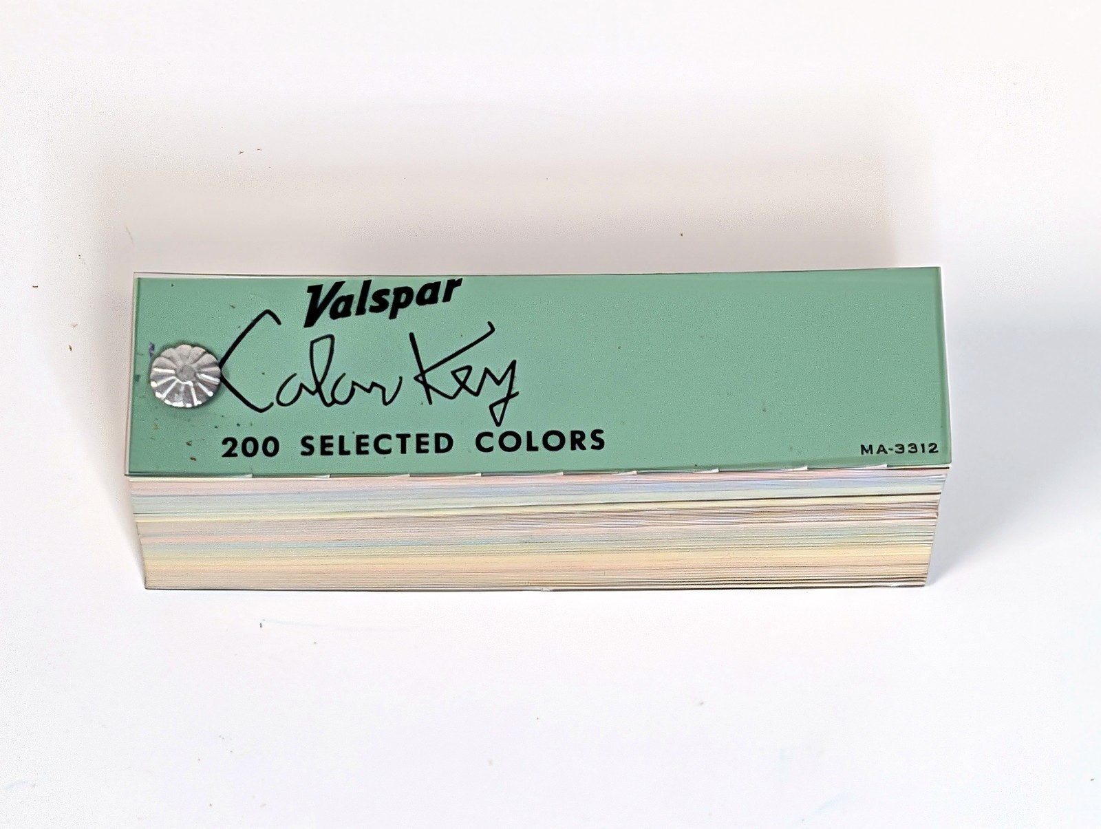 Vintage Valspar Color Key Paint Fan Deck 200 Selected Colors MA-3312