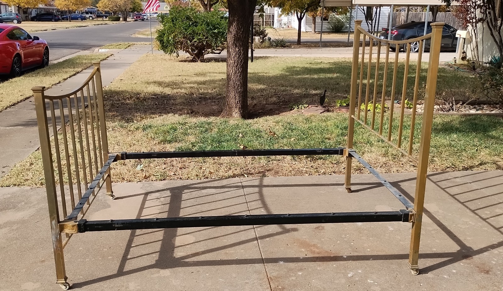 Antique Vintage Brass Bed Frame