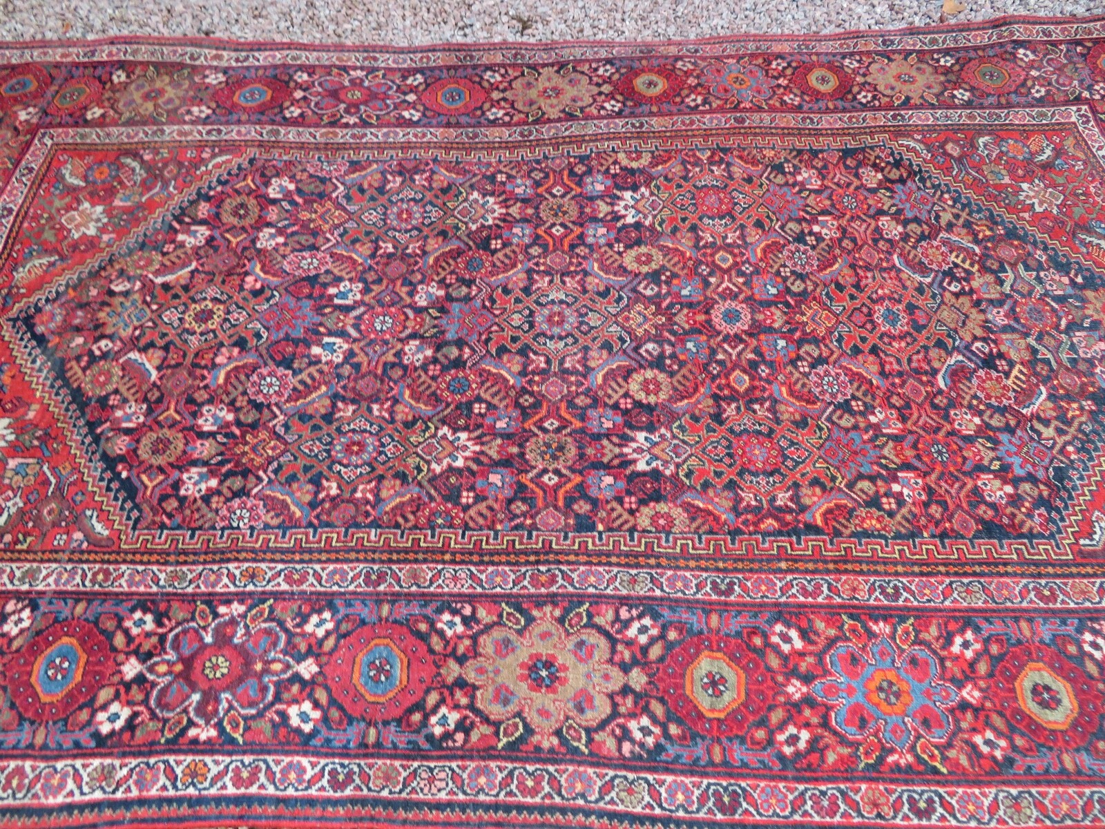 A Fine Antique Malayer Rug. Circa 1880. 204cm X 130cm