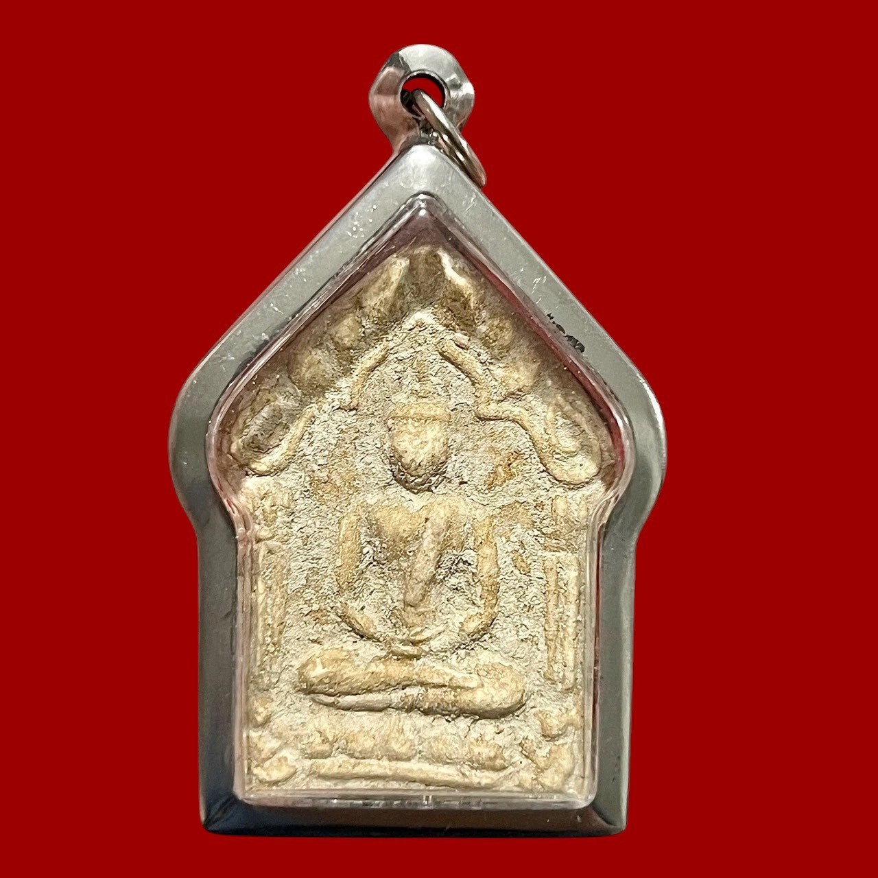 Powerful Khun Phaen LP Tim Pendant Twin Takrut Love Charm Wealth Luck Amulet