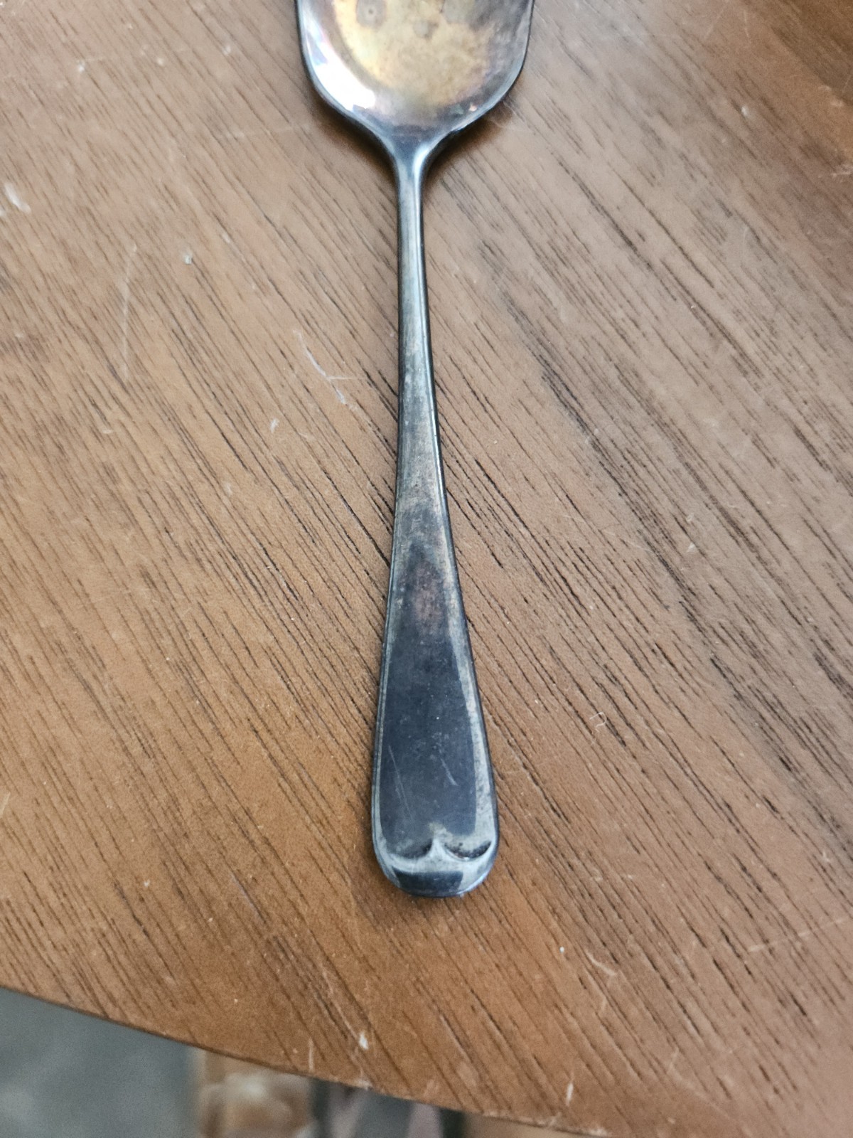 Vintage EPNS Sheffield England? Sugar Cube Spoon – 4 3/8” Tarnished Silverplate