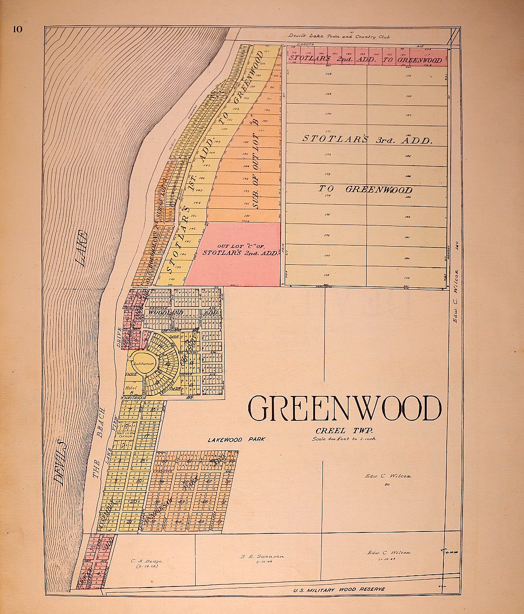 1928 Plat Map ~ GREENWOOD Twp., RAMSEY County, NORTH DAKOTA (14×17)-#02
