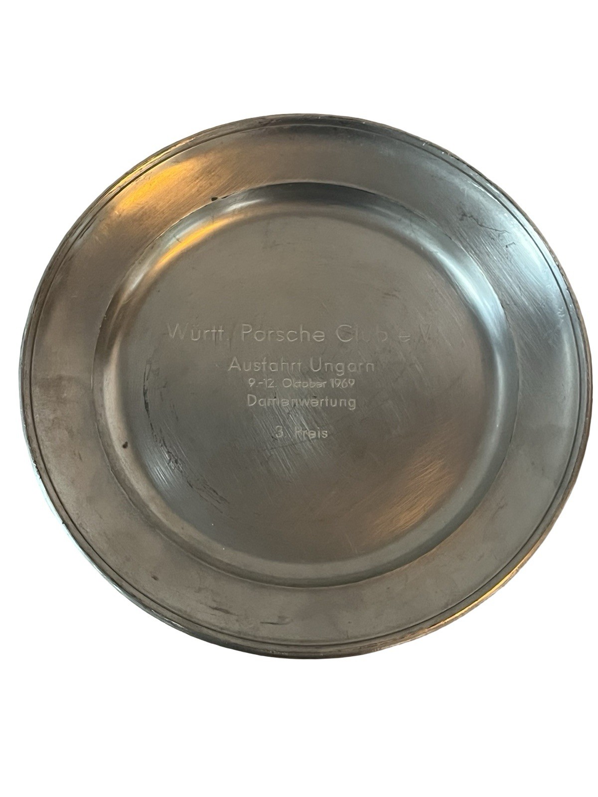 Tin Plate Porsche Württ. Porsche Club e.V Hungary Trip 9-12.10.1969 For Women