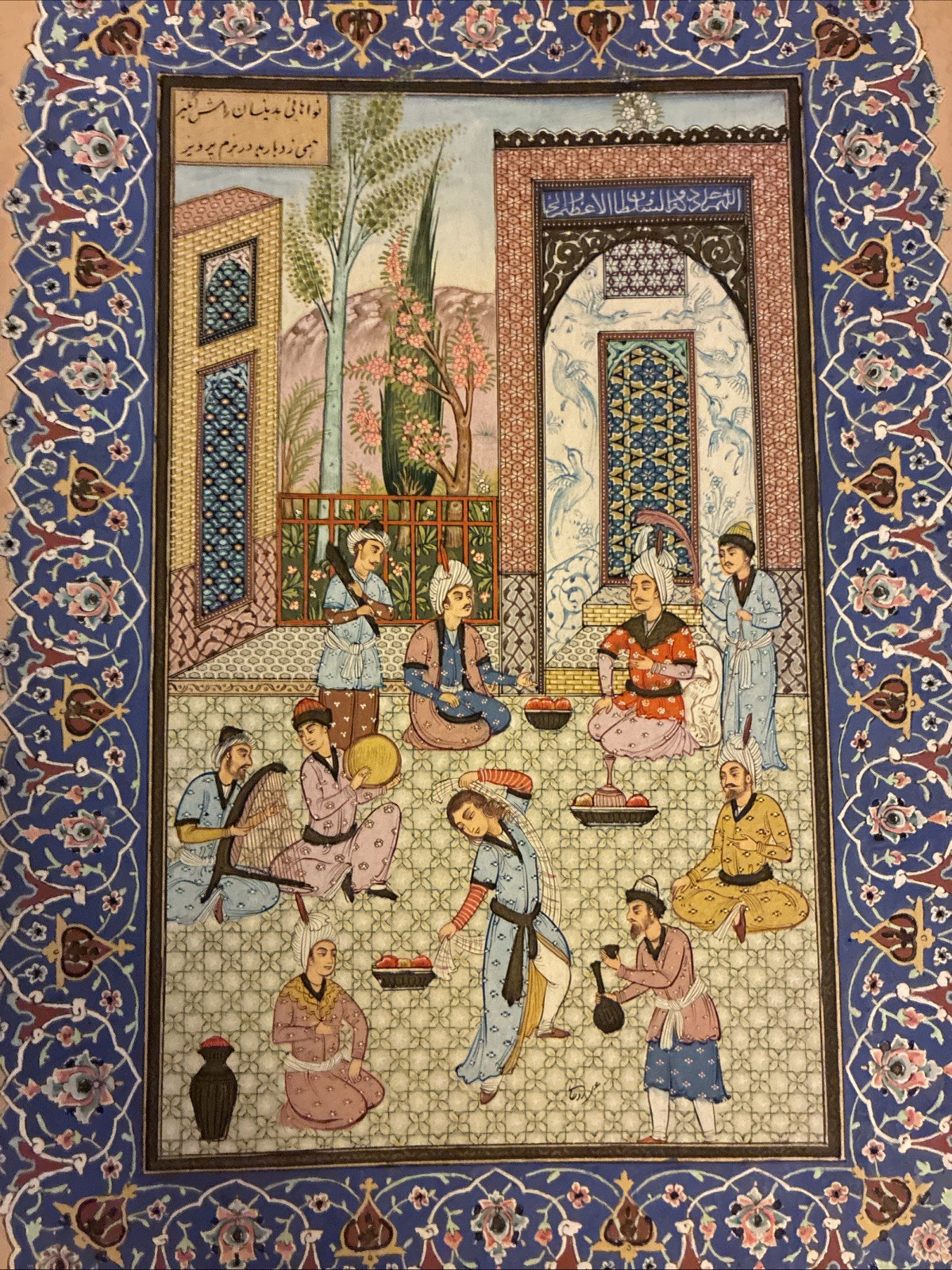 Vintage Artist Masterpiece Signed Rohani Rouhani Miniature Painting