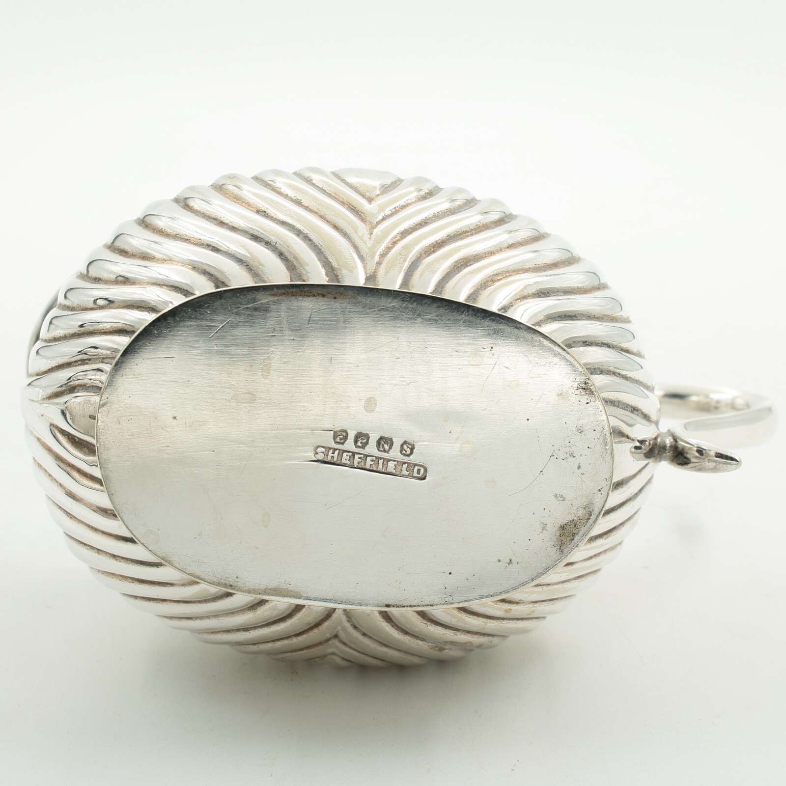 Antique Silver Plated Tea Set Half Reed Design by Robert Pringle of London