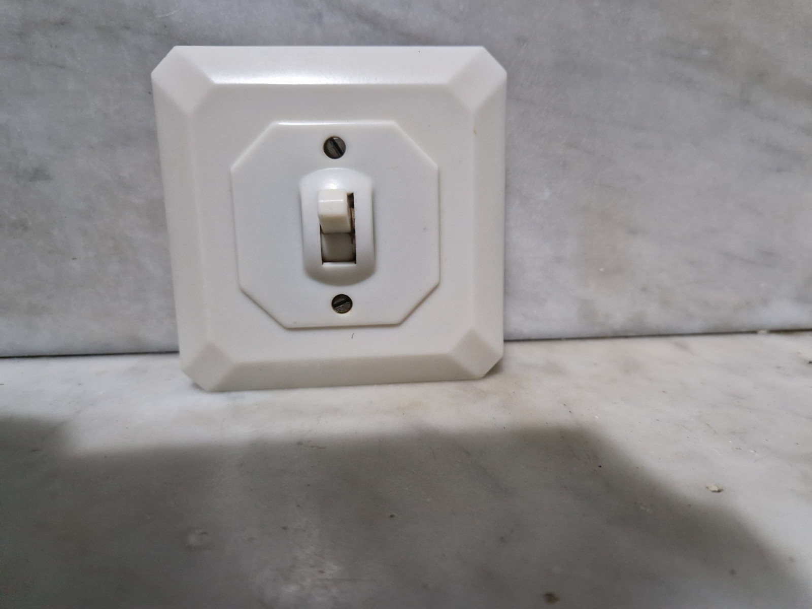Art Deco White Bakelite Light Switch