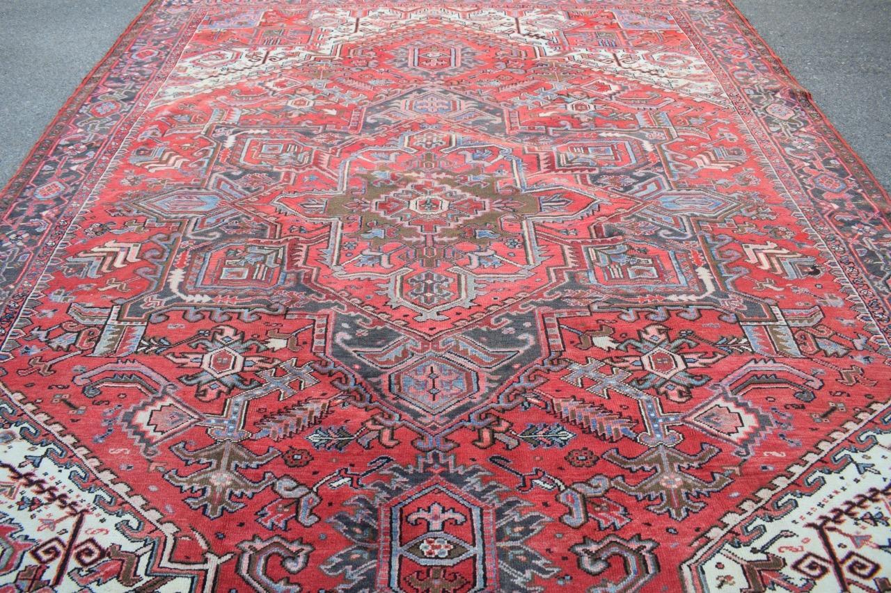 9’7 x 12’10 Vintage S Antique Caucasian Handmade Oriental Wool Area Rug 10 x 13