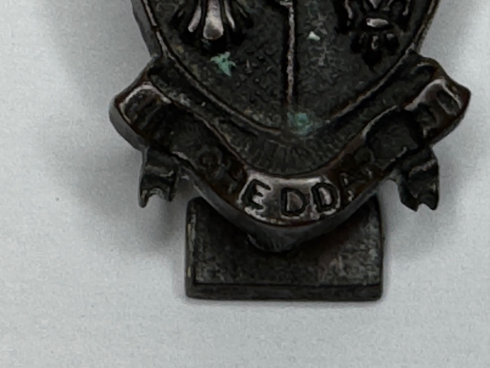 🛎️ Cheddar Bronze Door Knocker Heraldic Coat of Arms Shield Fleur De Lys C1925
