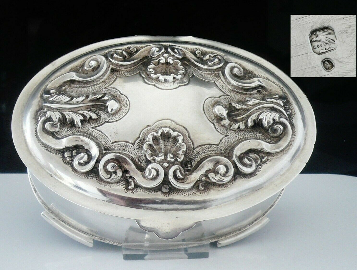 Large Portuguese Silver Jewelry Box, Post 1938