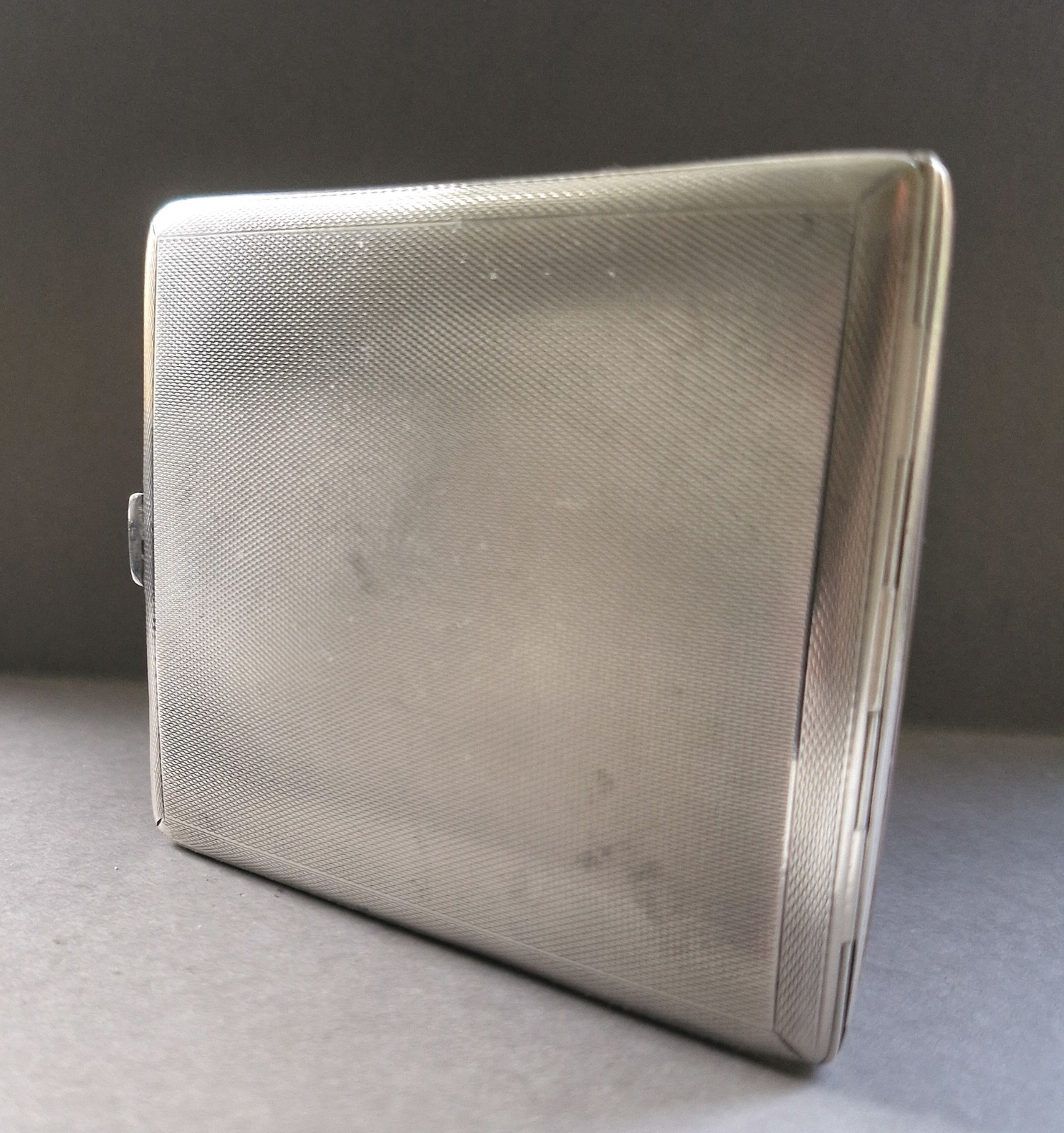 Sterling silver cigarette case by Charles S Green & Co, birmingham 1936