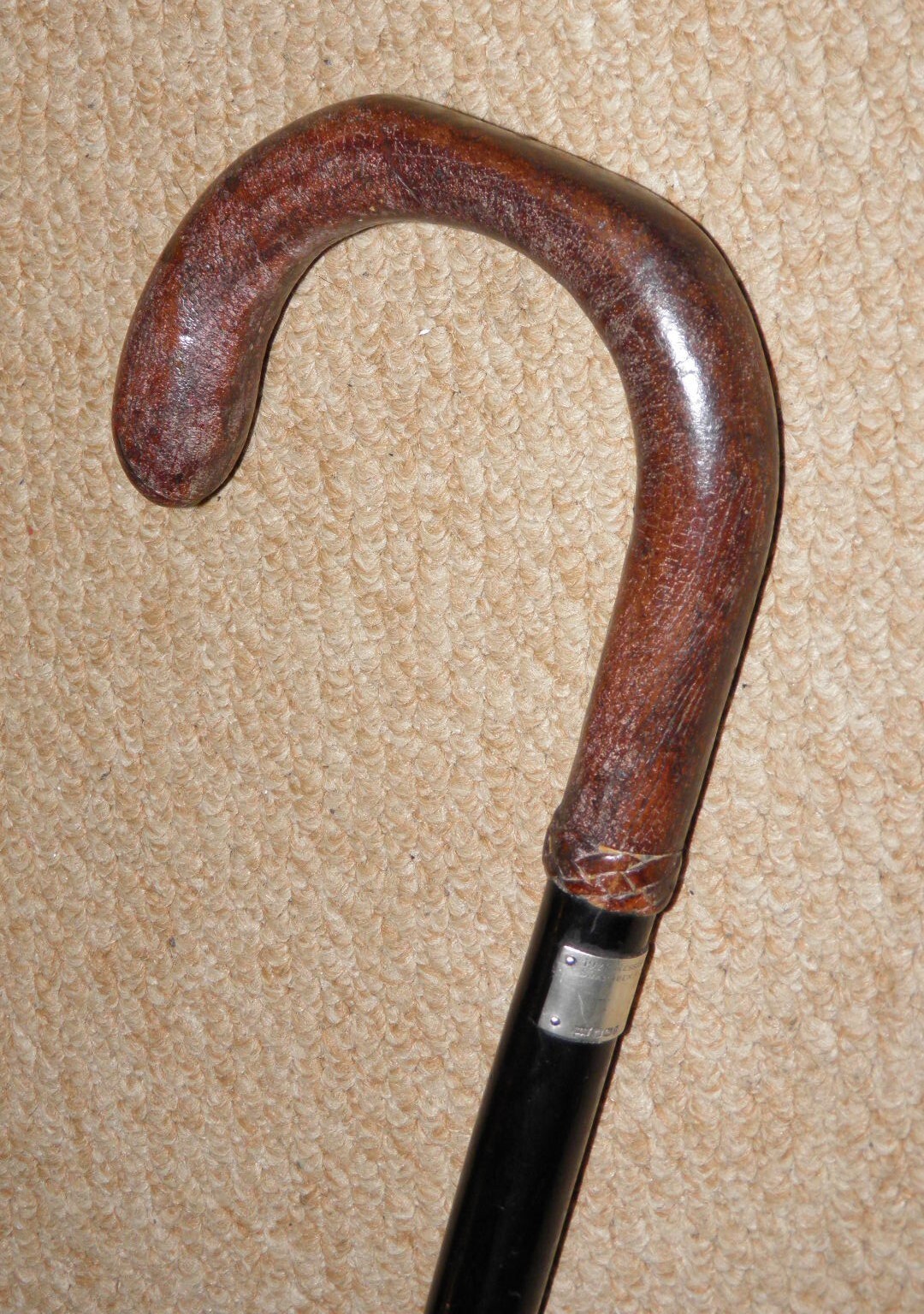 Antique Walking Stick – Hallmarked 1926 Silver By Mappin & Webb For J Baird & Co