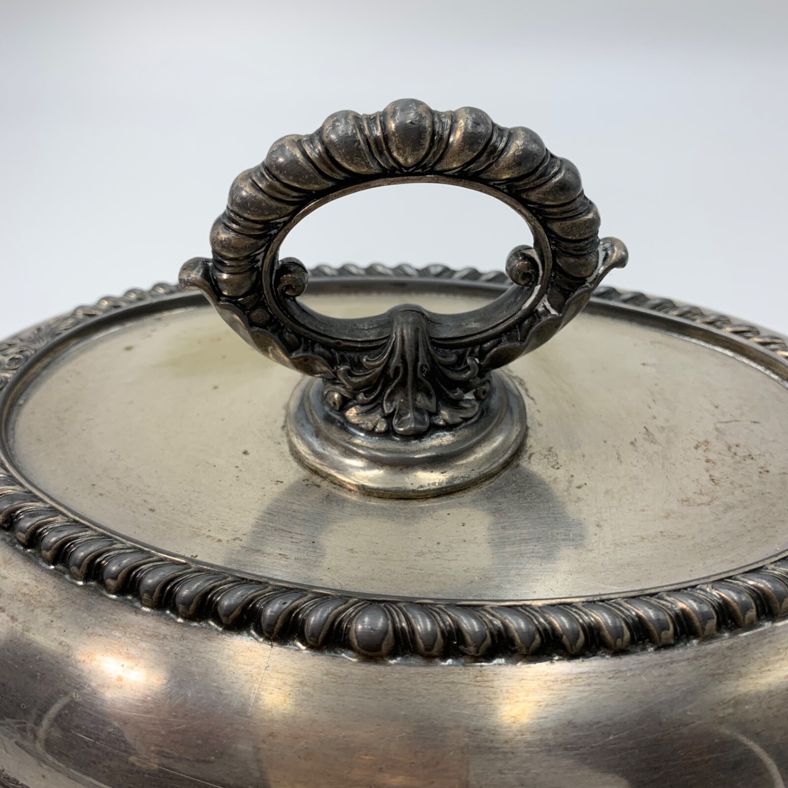 William Melford Silver Plate Oval Double Vegetable Castledon Silver Plate Hollow