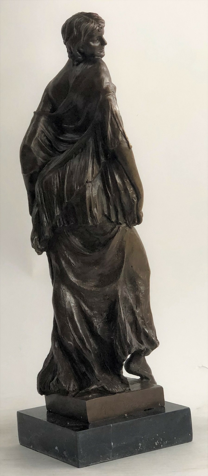 Actress 100% Solid Bronze Statue Dancer Nude Jazz Singer Classic Art Deco Deal