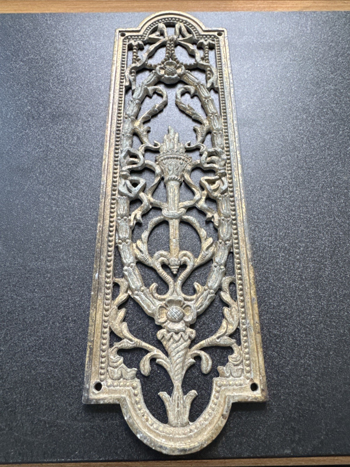 Decorative Brass Push Plates 10-5/8” X 3-1/8”