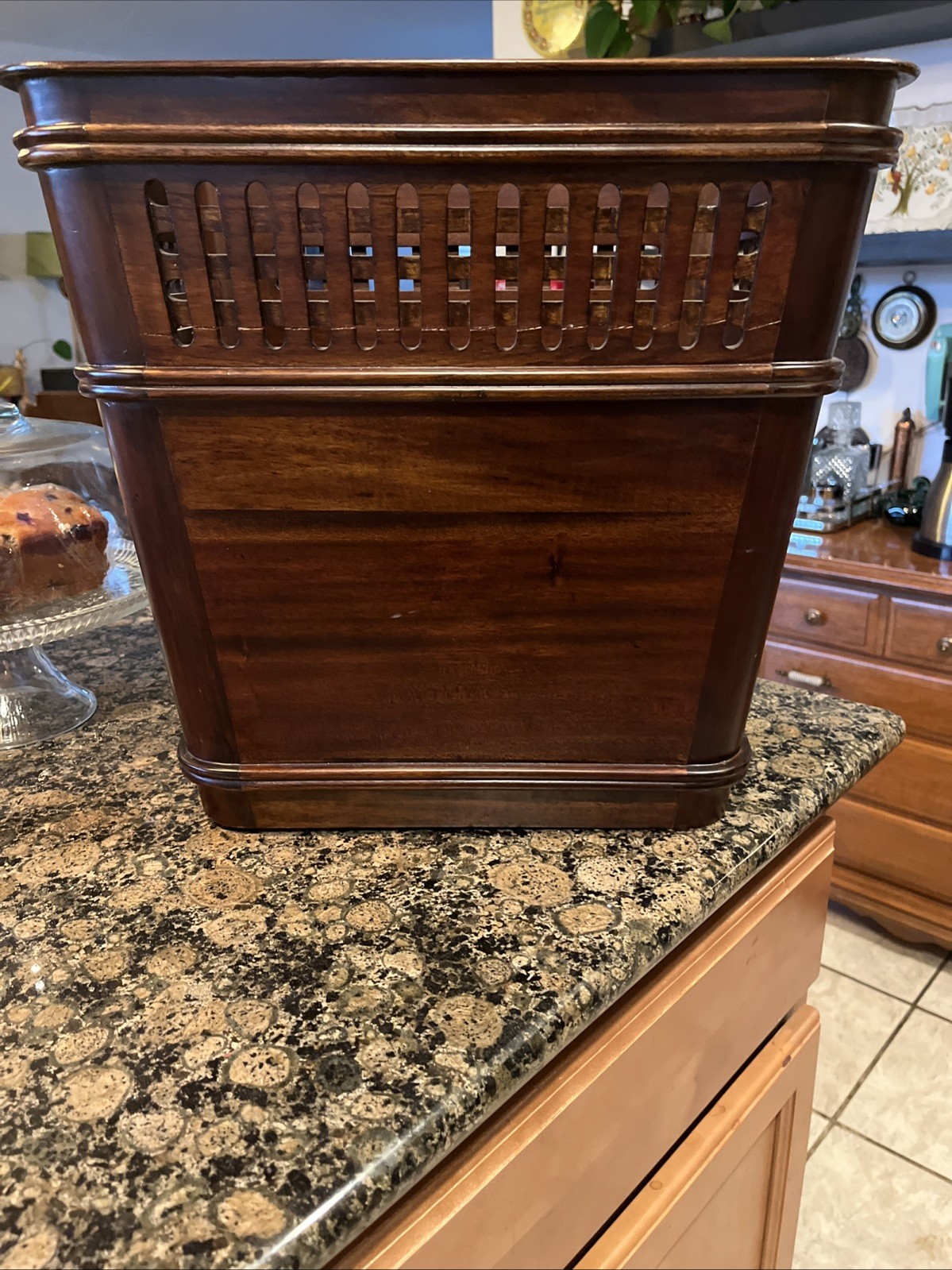MCM – Selamat Designs – LARGE- Executive Waste Basket in Walnut