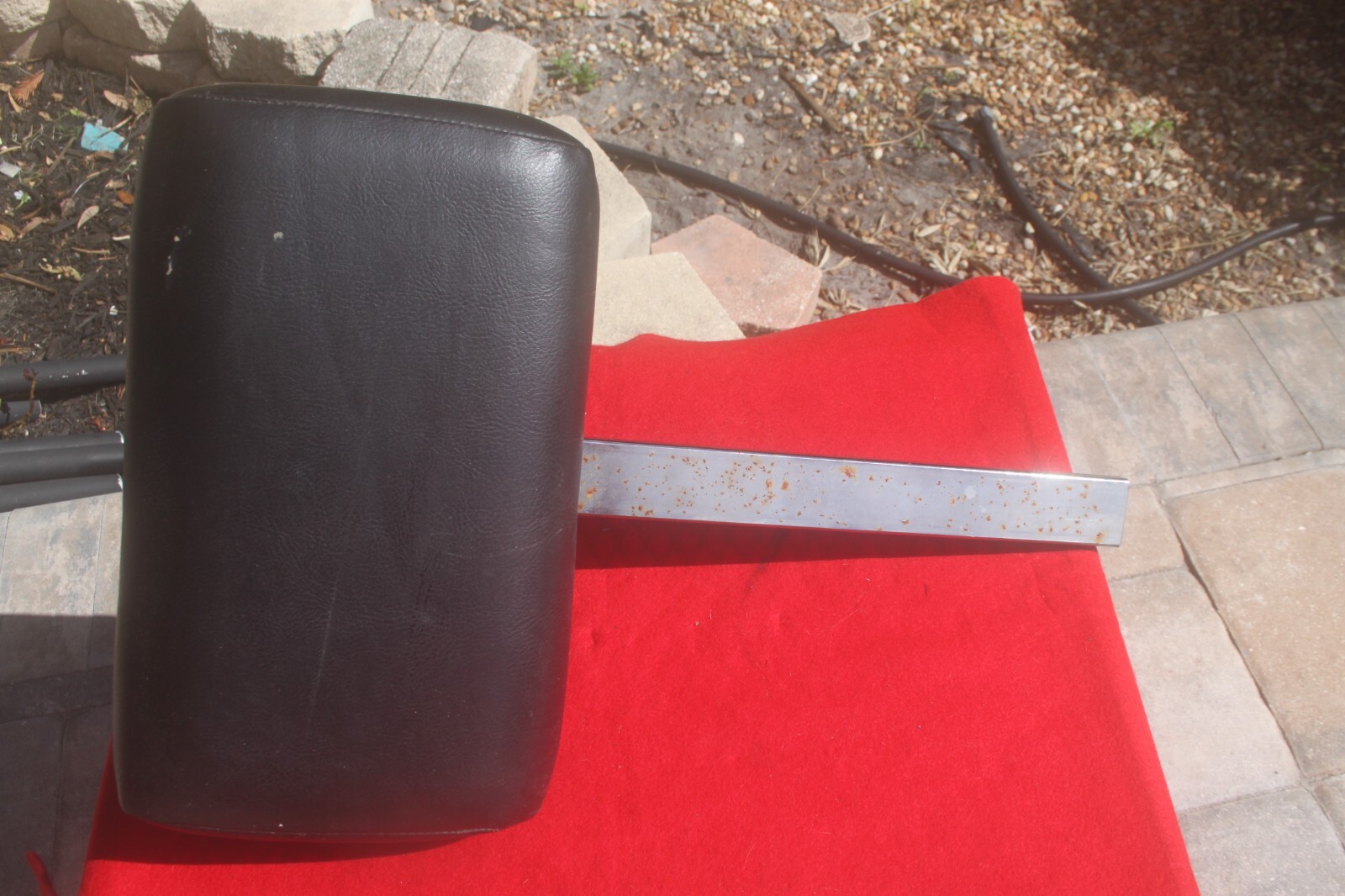 Black Barber Chair Headrest Replacement – Made by Kayline Enterprises