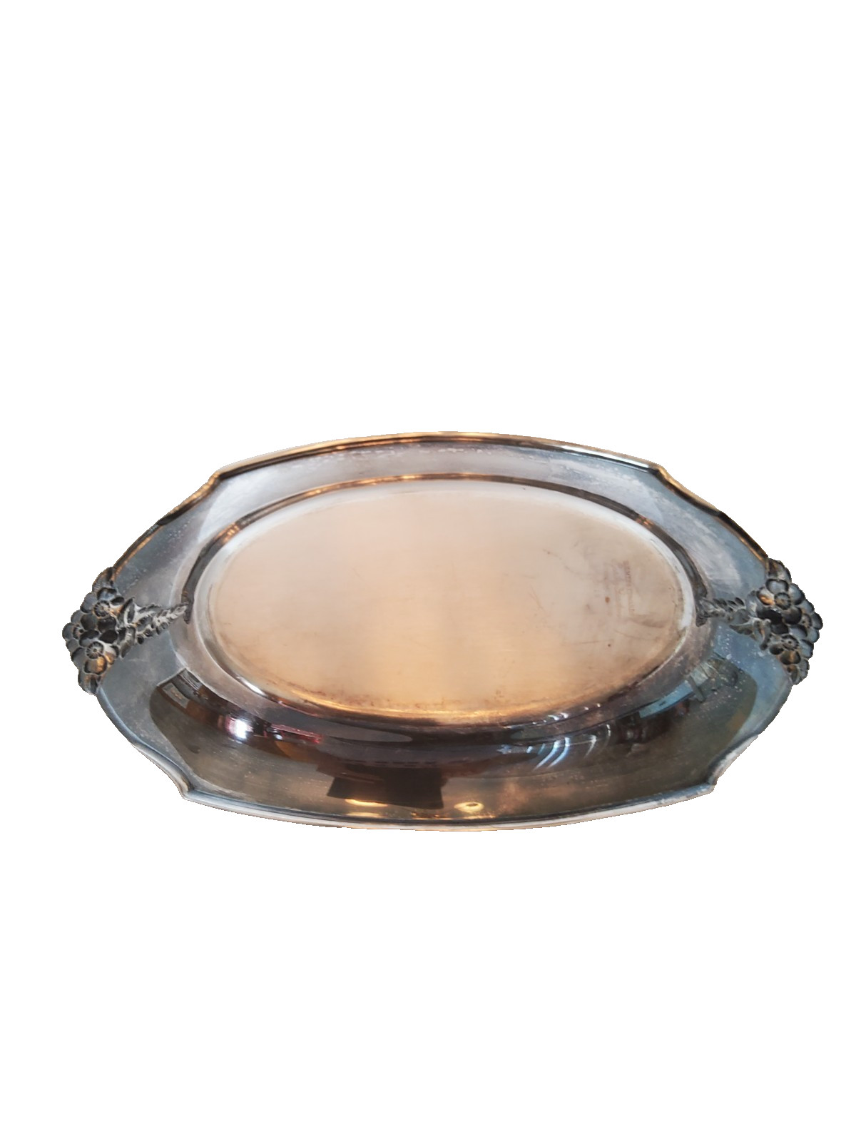 Holmes & Edwards Spring Garden Small Platter or Serving Tray Silverplate