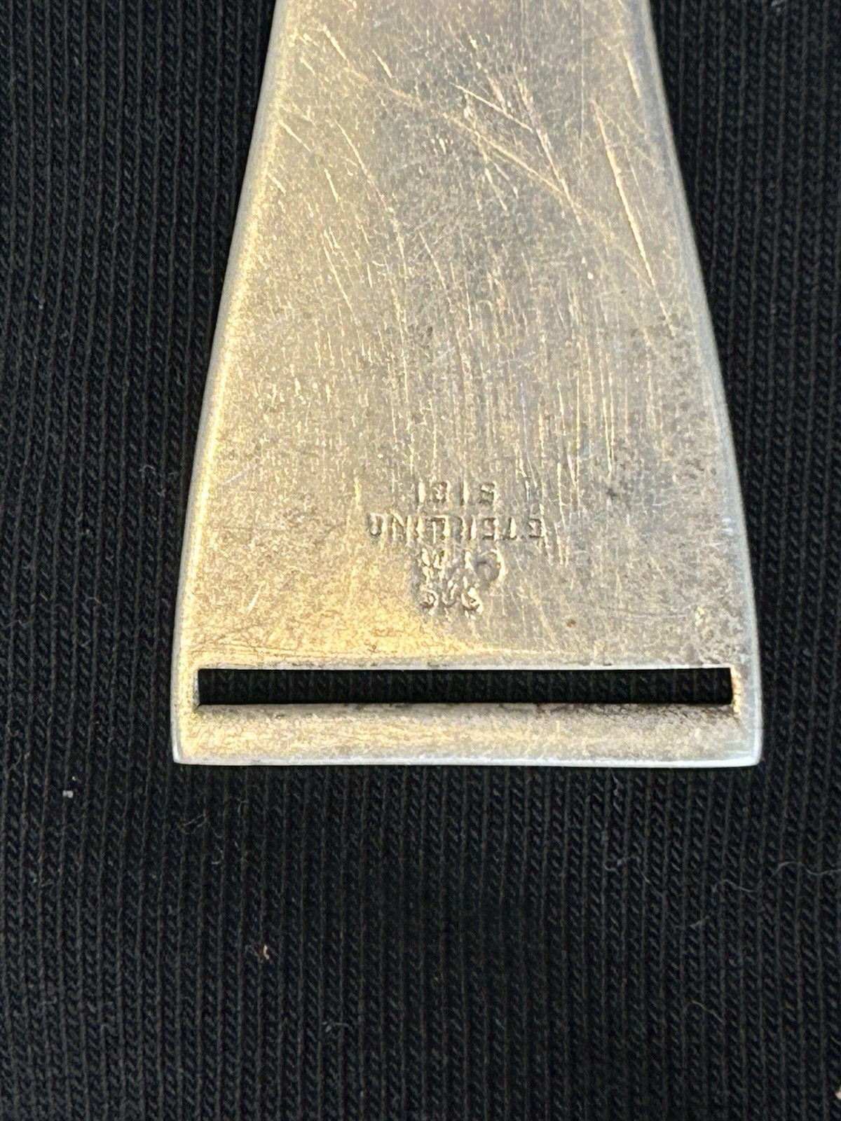 Monnogramed Sterling Silver Bodkin Ribbon Threader Sterling Mark 6 grams