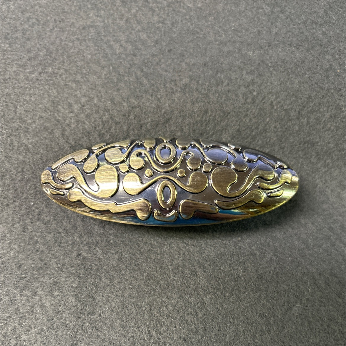 (5 Pack) Scroll Knob Pull Antique Brass