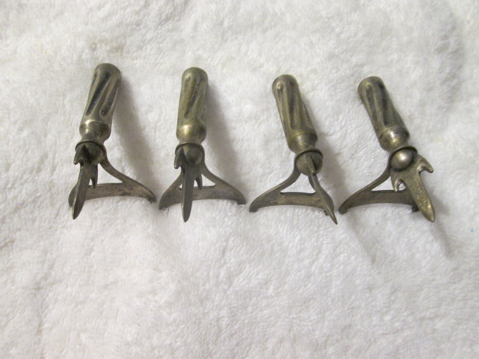 F. P. Pfleghar & Son New Haven Silver Plate Corn Cob Holders Circa 1896