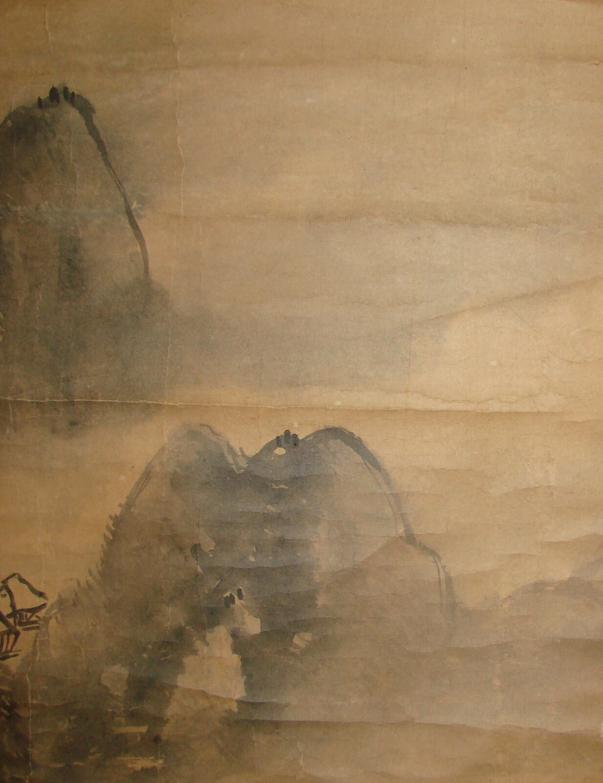 KAKEJIKU HANGING SCROLL Landscape Painting by Keigetsu Matsubayashi 松林桂月 #549