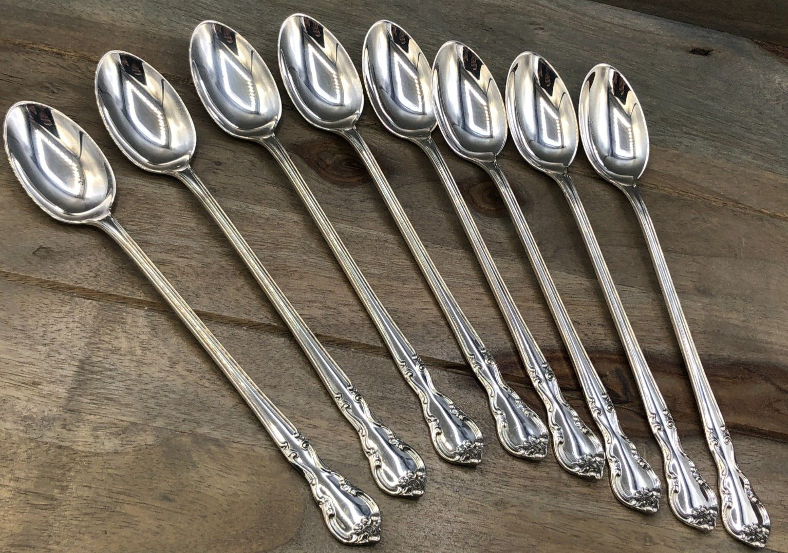 American Classic by Easterling Sterling Silver set of 8 Iced Teaspoons 7 5/8″