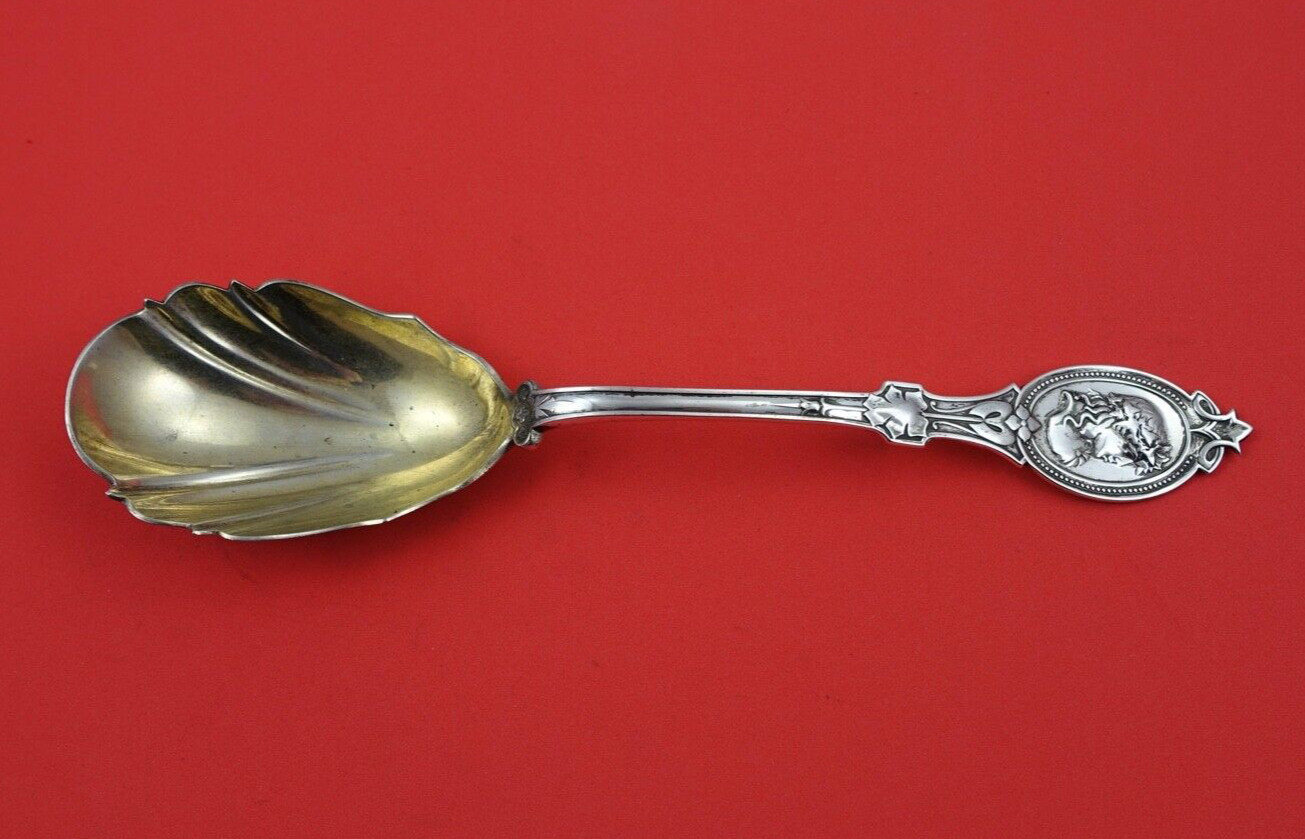 Medallion by Hotchkiss & Schreuder Sterling Silver Berry Spoon GW 8 1/2″